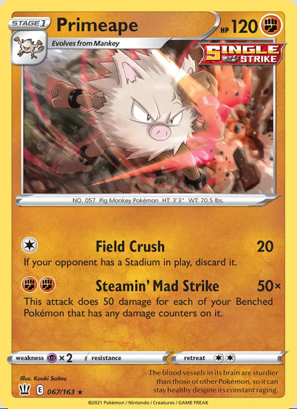Image of the card Primeape