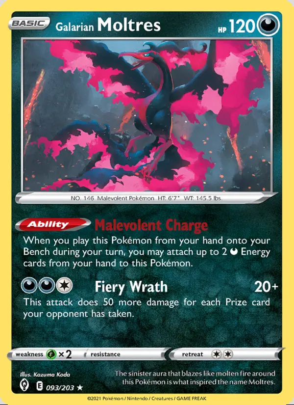 Image of the card Galarian Moltres