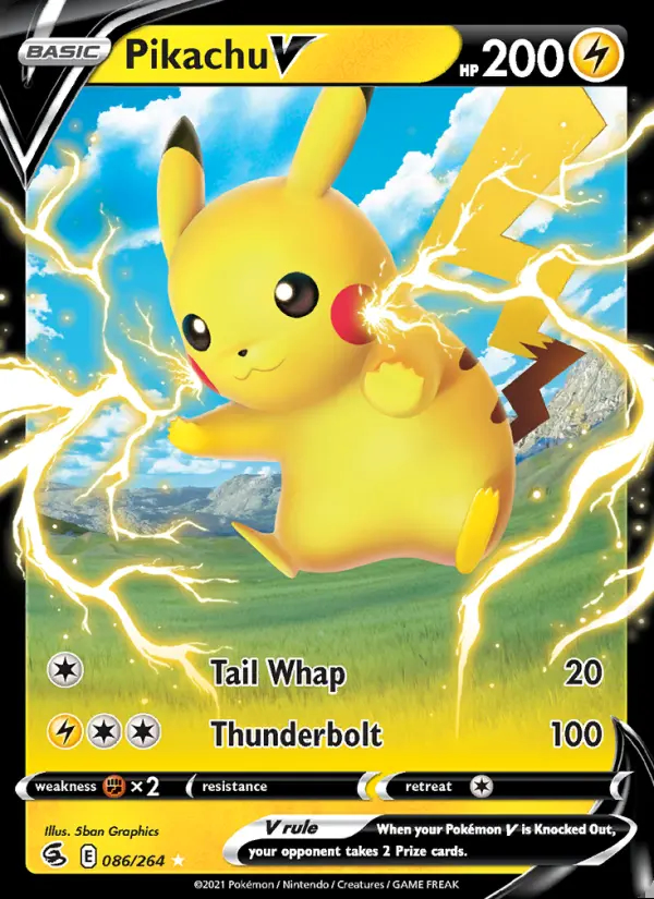 Image of the card Pikachu V