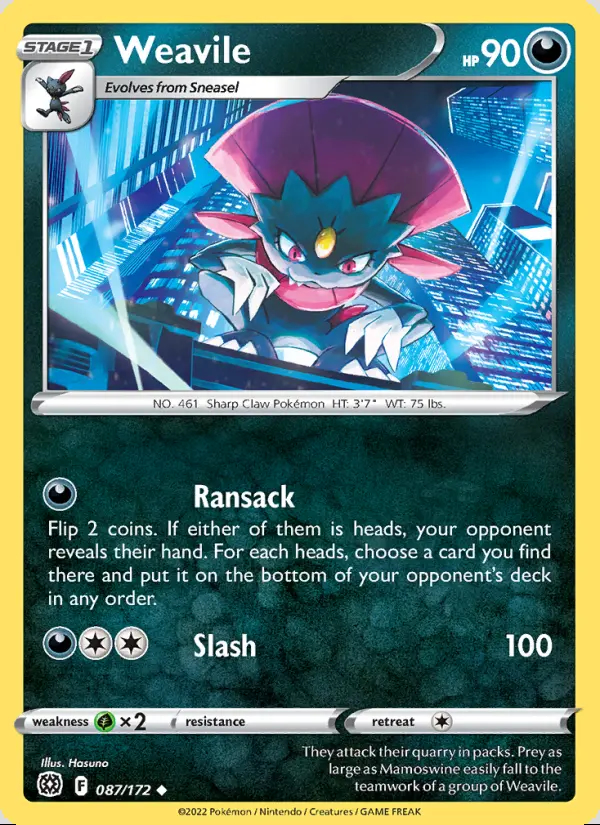 Image of the card Weavile