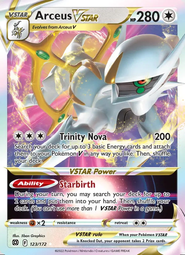 Image of the card Arceus VSTAR