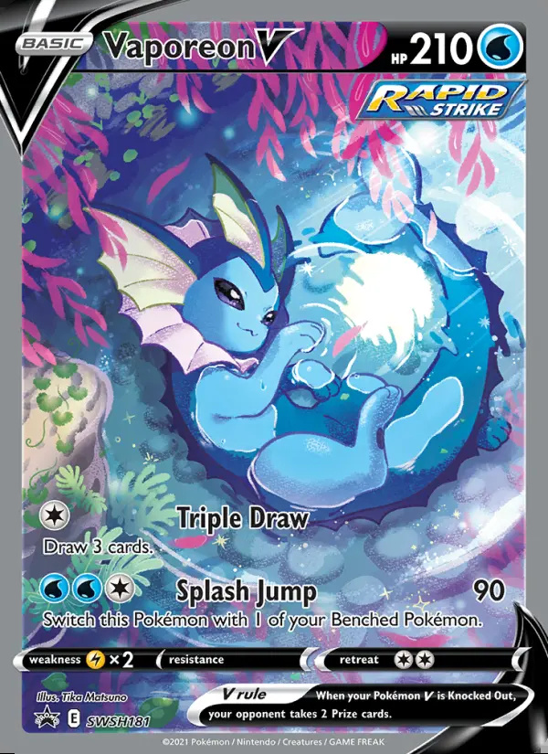 Image of the card Vaporeon V