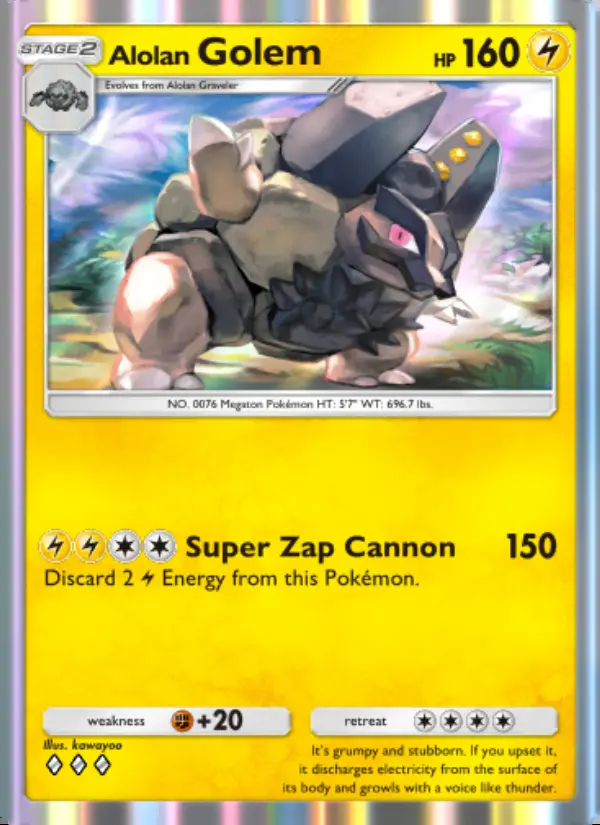 Image of the card Alolan Golem