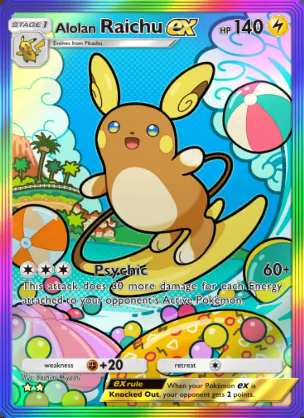 Image of the card Alolan Raichu ex
