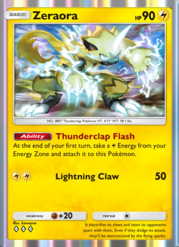 Image of the card Zeraora