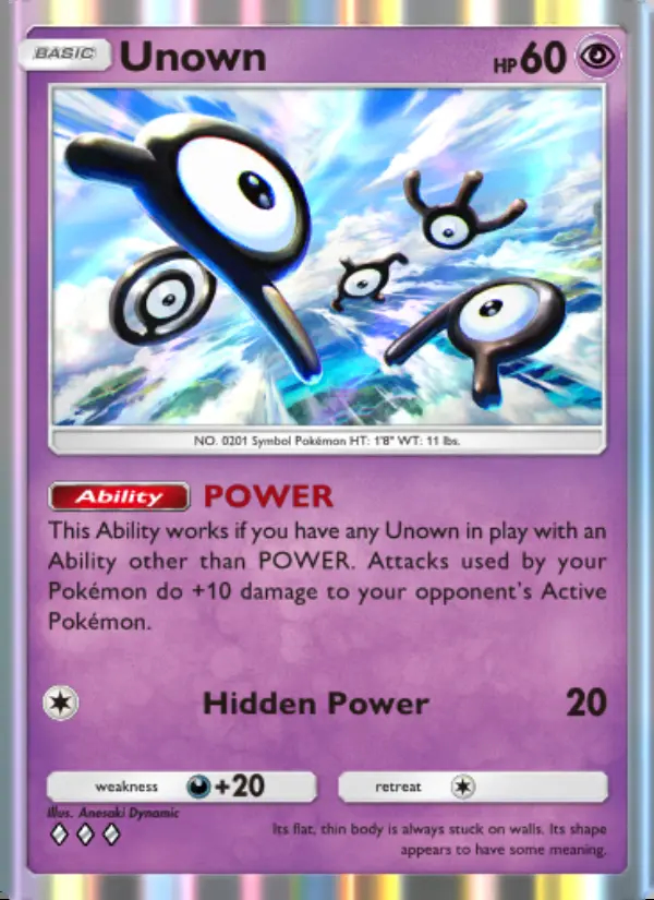 Image of the card Unown