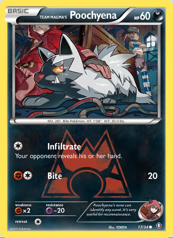Image of the card Team Magma's Poochyena